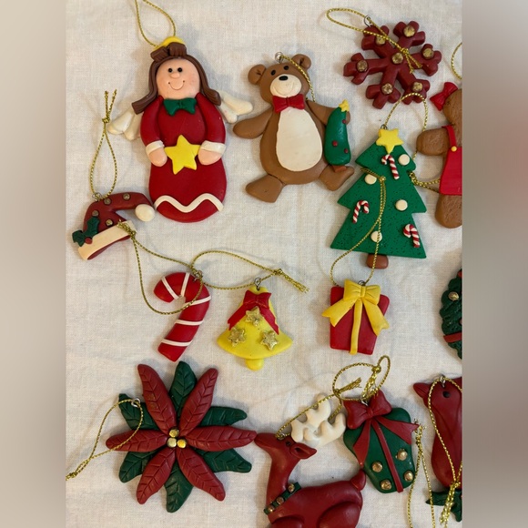 Christmas Ornament set, polymer clay - Picture 2 of 12